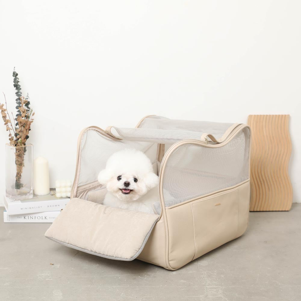 MONCHERI｜方形網布車用寵物床－官方產品圖片2