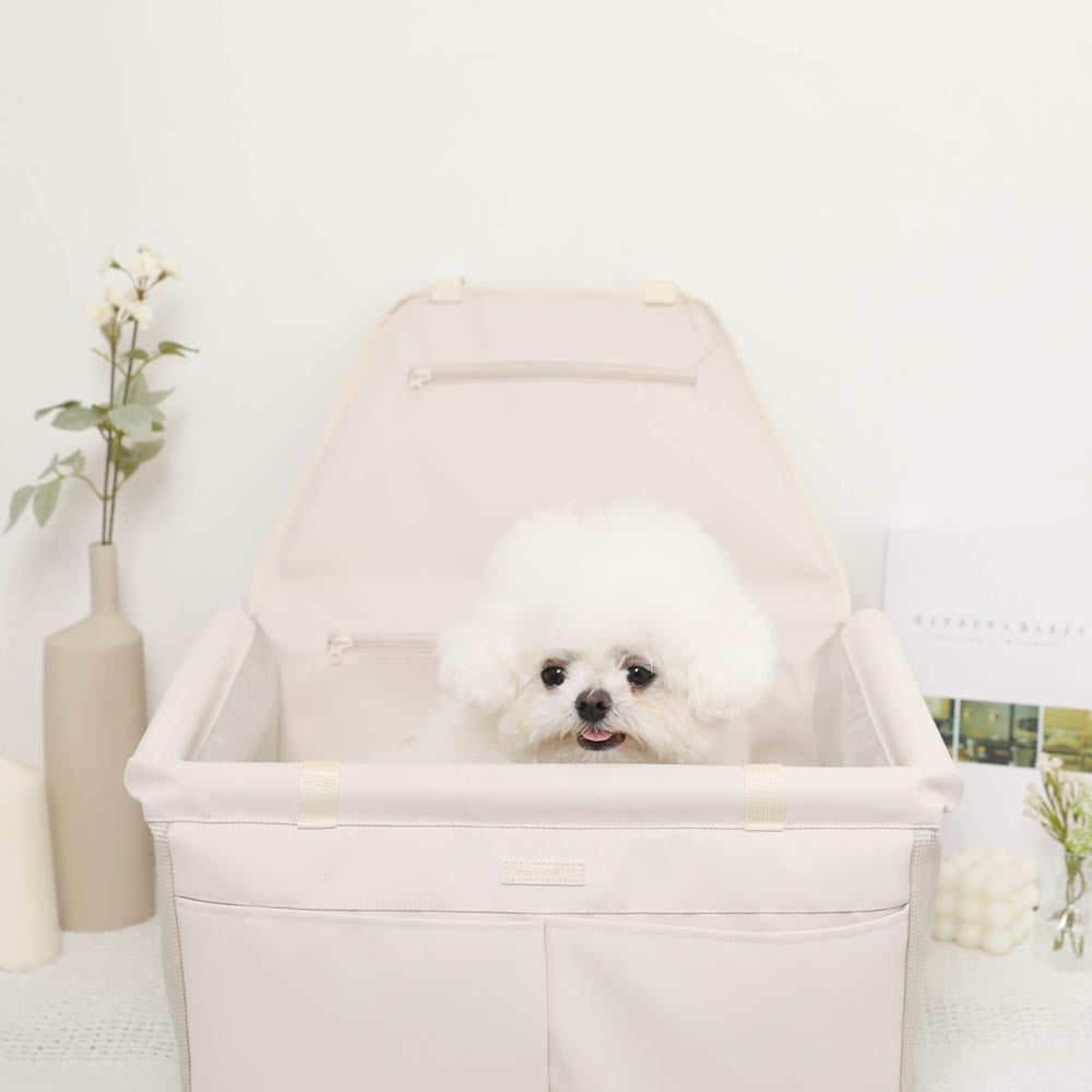 MONCHERI｜防潑水側網車用寵物床－官方產品圖片3