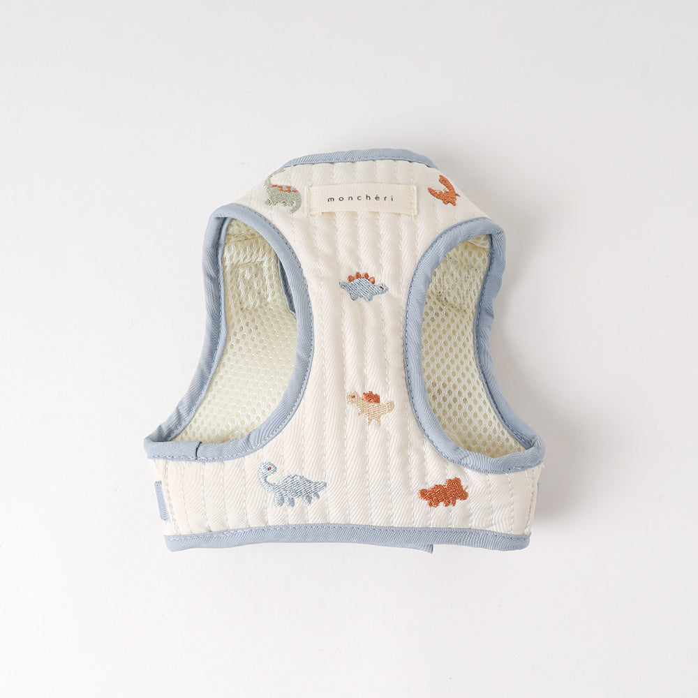 恐龍圖案刺繡胸背＋牽繩套裝－產品圖片1