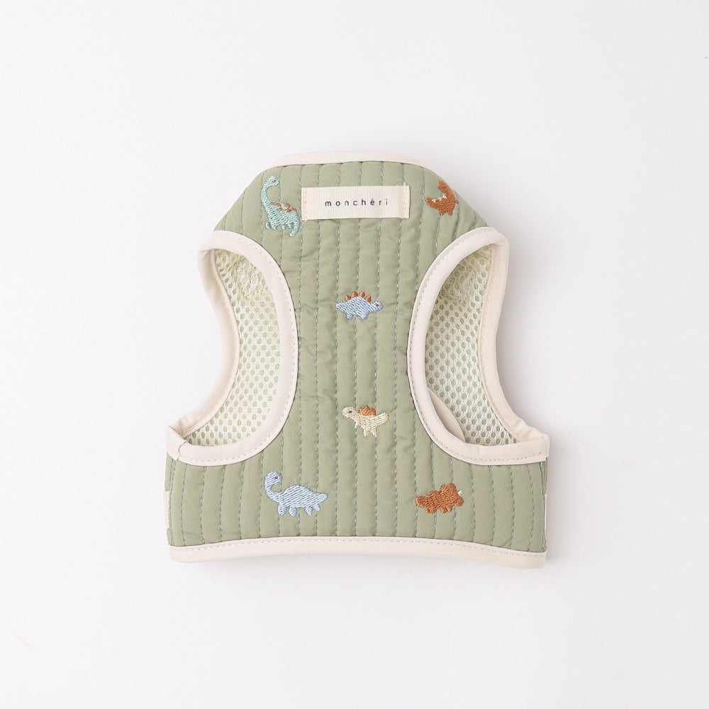 恐龍圖案刺繡胸背＋牽繩套裝－產品圖片3