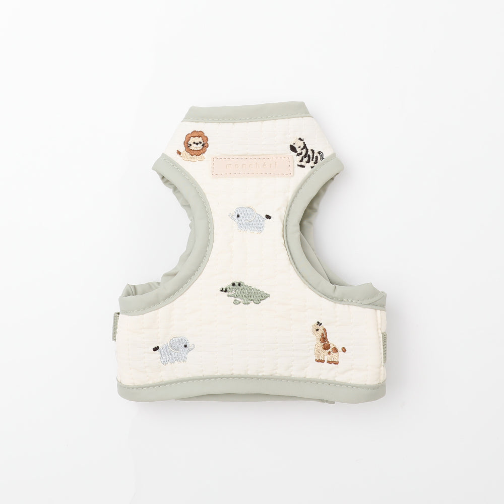 動物圖案刺繡胸背＋牽繩套裝－產品圖片4